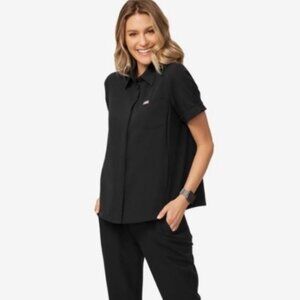 Figs Limited Edition Pilar Scrub Top in Black XS